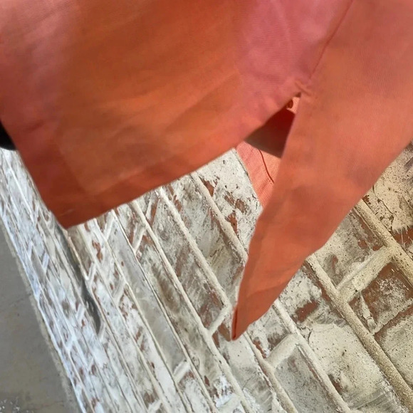 Westbound Coral 100% Linen Long Sleeved Button Down Shirt NWT - Picture 11 of 12